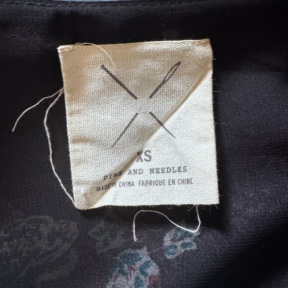 Urban Outfitters Black Floral Kimono Cardigan Cover Up - Picture 3 of 6